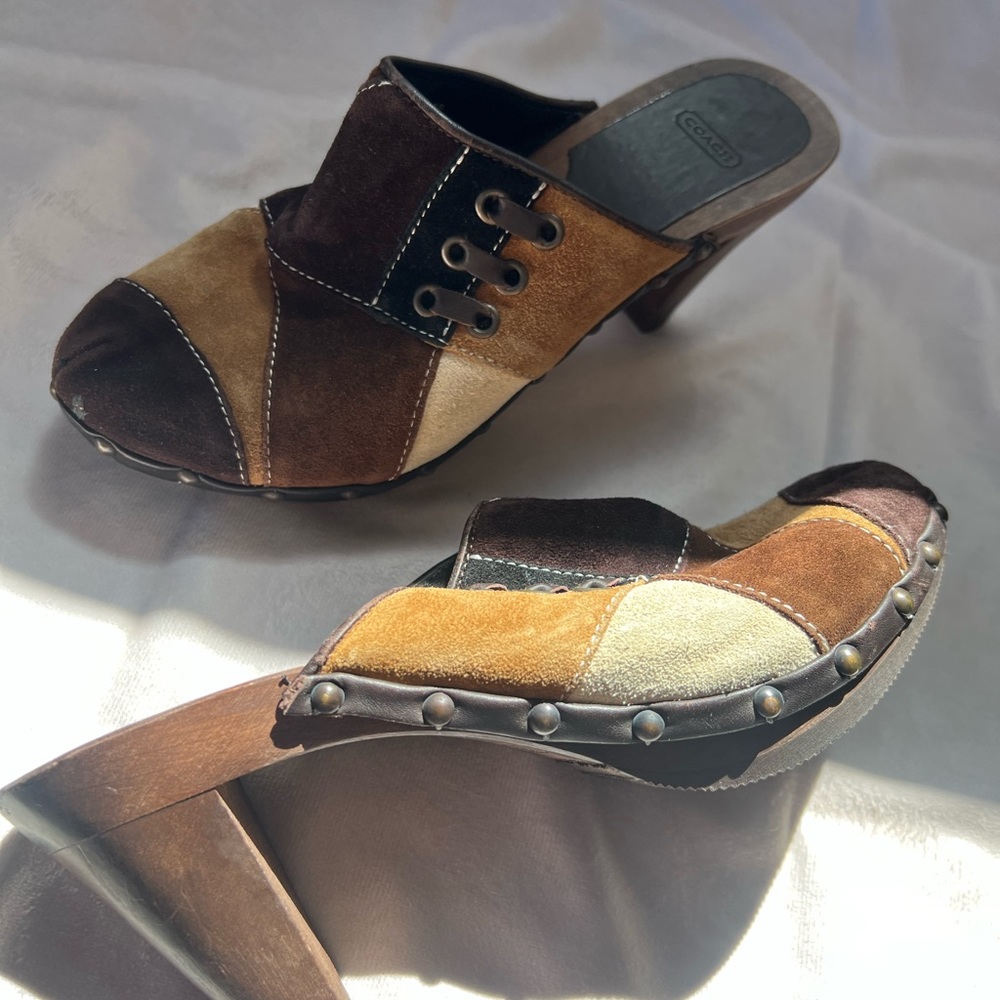 Coach Patchwork Clogs